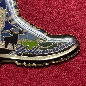 Yellowstone Boot Shaped Silver Tone Keychain